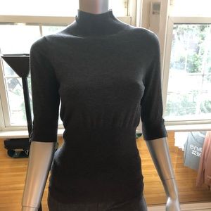 Express 3/4 mock neck dress shirt